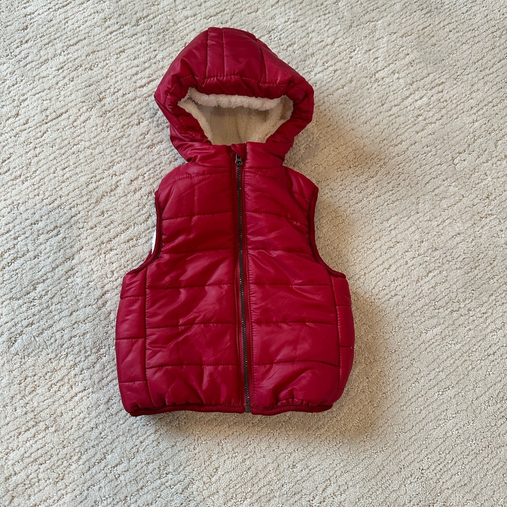 NWT Red Puffer Vest